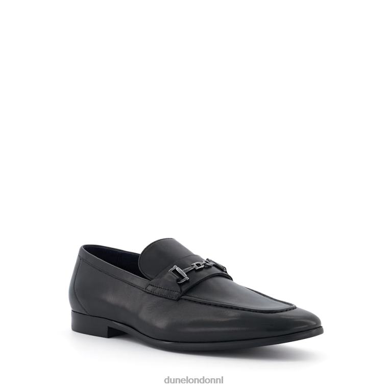 Heren R6DFZ835 sanctie zwart Dune London Loafers met trensversiering
