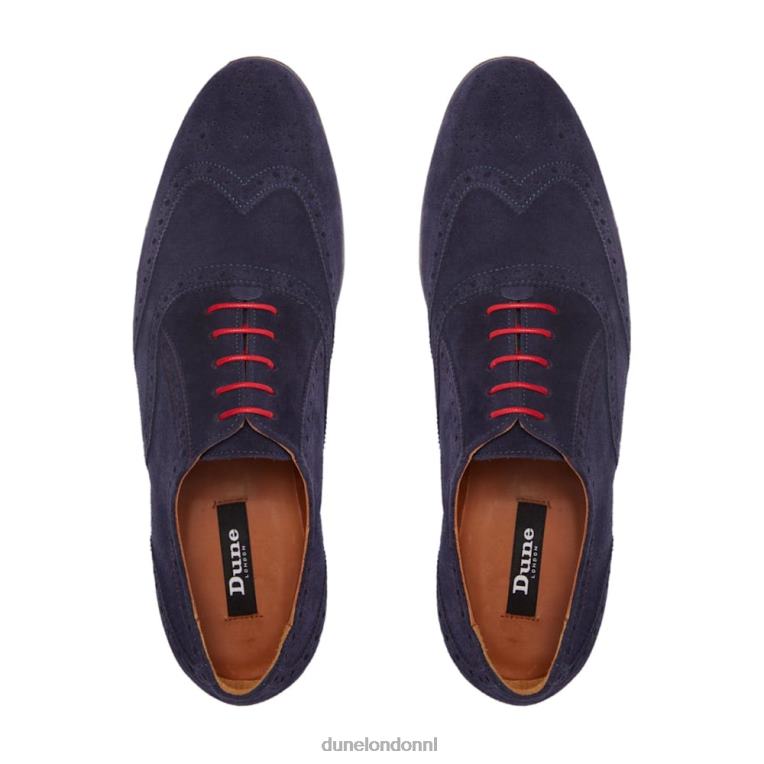Heren R6DFZ879 Rayman tc marine Dune London slimme Oxford-schoenen met vleugeltip