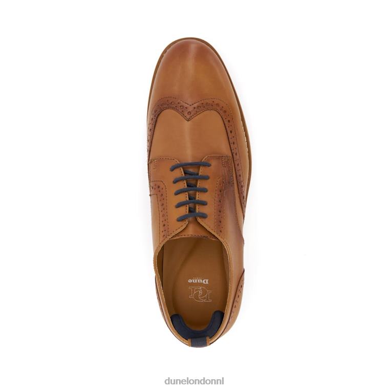 Heren R6DFZ842 borstelharen bruinen Dune London casual leren brogues