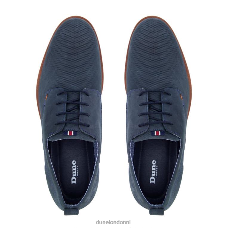 Heren R6DFZ846 balade blauw Dune London casual schoenen met gaten