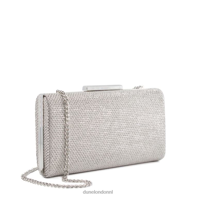 vrouwen R6DFZ354 binita zilver Dune London glitter clutchtasje