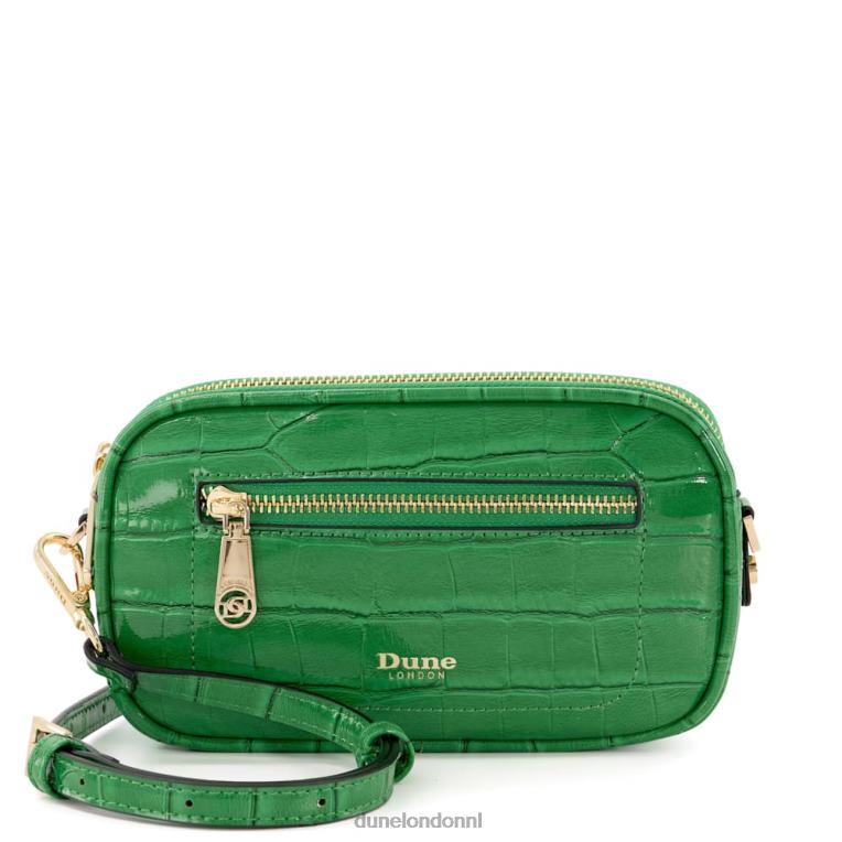 vrouwen R6DFZ204 Sasha's groente Dune London multifunctionele microtas met krokodilleneffect