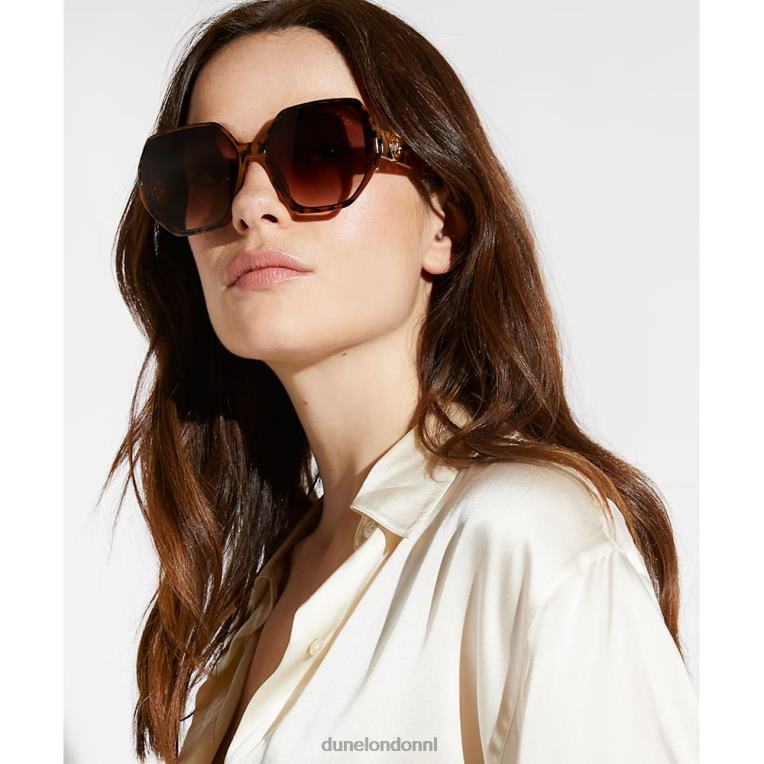 vrouwen R6DFZ95 genade schildpad Dune London extra grote zonnebril