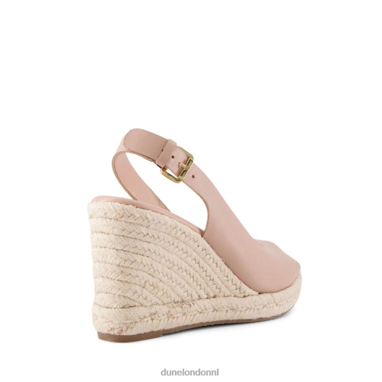 vrouwen R6DFZ600 Kimmy blozen Dune London peeptoe wedges