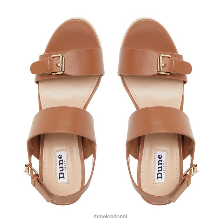 vrouwen R6DFZ621 kendyll bruinen Dune London Sandalen met sleehak