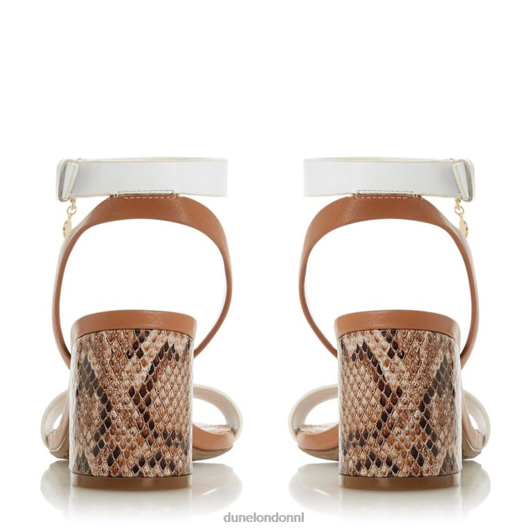 vrouwen R6DFZ661 juweel wit Dune London Sandalen met blokhak