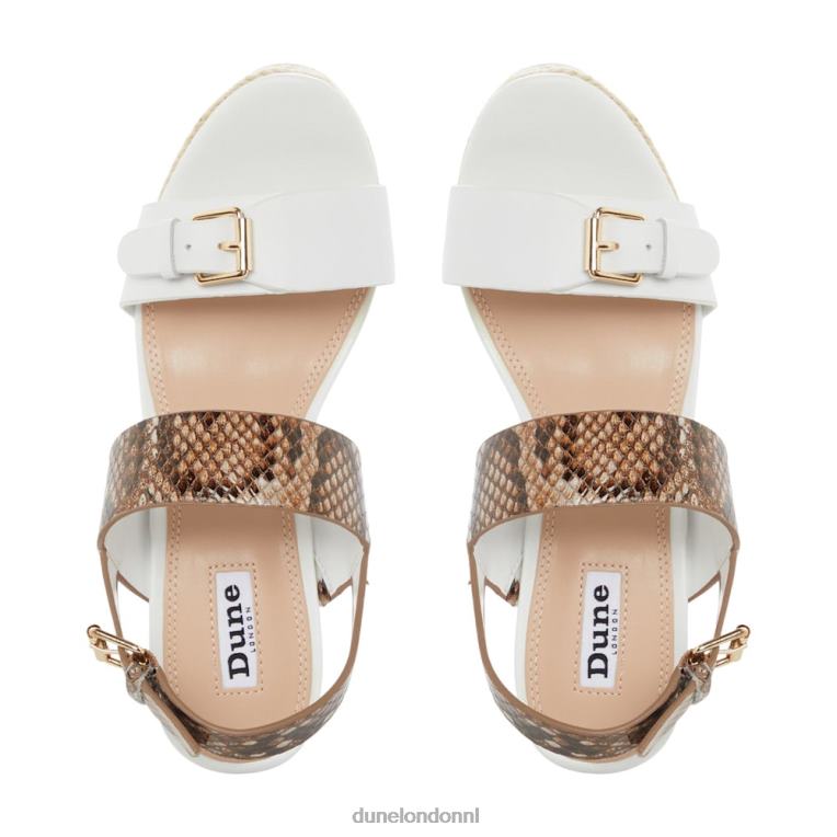 vrouwen R6DFZ673 kendyll wit Dune London Sandalen met sleehak