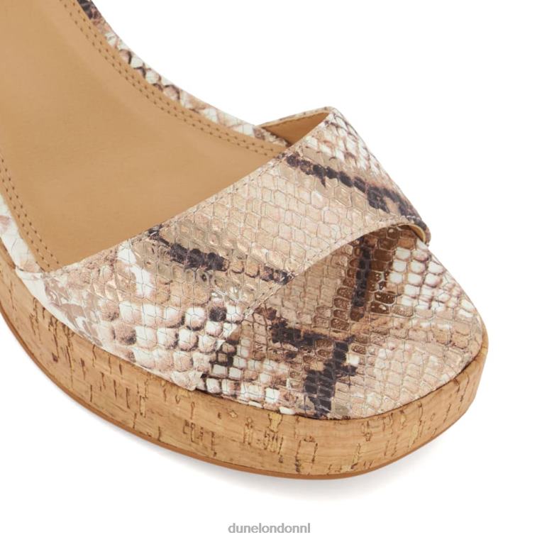 vrouwen R6DFZ80 jodi natuurlijk Dune London Sandalen met kurkplatform