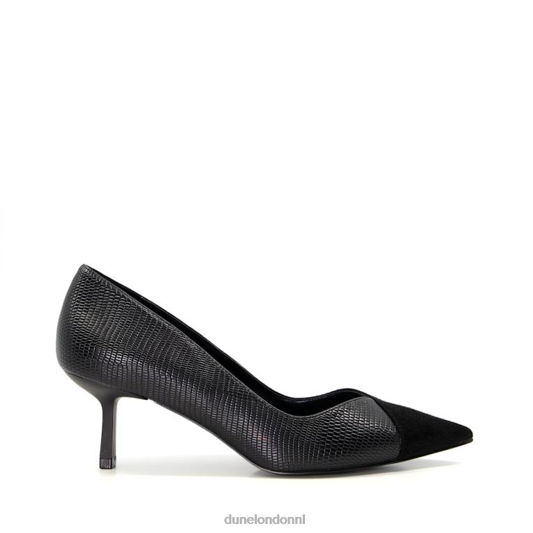 vrouwen R6DFZ593 aleena zwart Dune London Pumps van reptielsuèdemix
