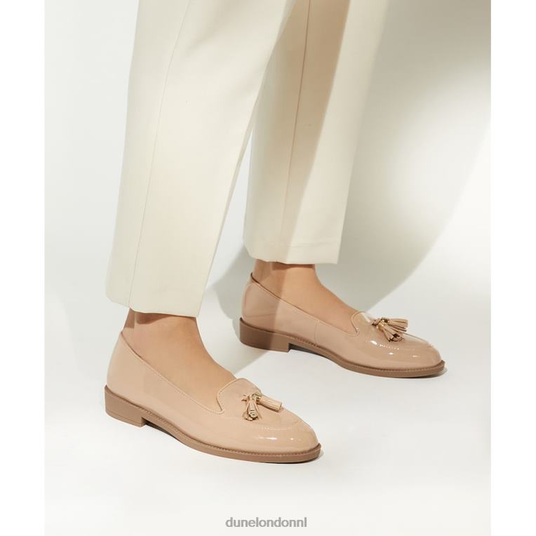 vrouwen R6DFZ130 globaal blozen Dune London Leren loafers met kwastjes