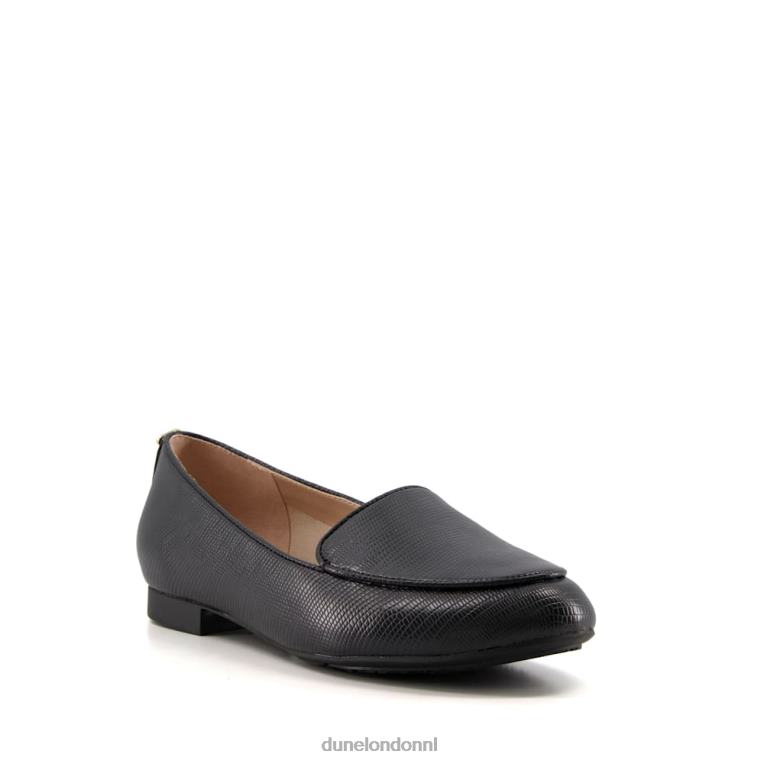 vrouwen R6DFZ617 giovana zwart Dune London getextureerde loafers